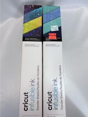 Cricut Infusible Ink Sheets - Yellow, Teal, Blue & Purple Galaxy Patterns